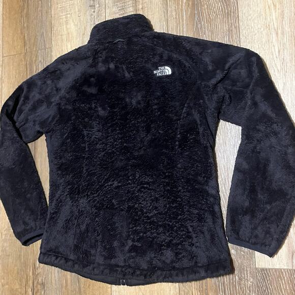 The North Face Osito Fleece Jacket Black Women’s Medium Soft Plush Full Zip Cozy - Picture 6 of 9